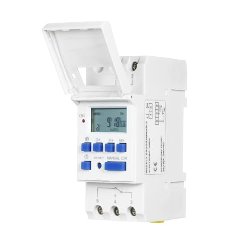 THC15A Timer Schalter Din Schiene Montieren Digital Wöchentlich Programmierbare Elektronische Mikrocomputer 220V 110V 12V 24V 48V Glocke Ring Relais(24V) von EBGAZSPD