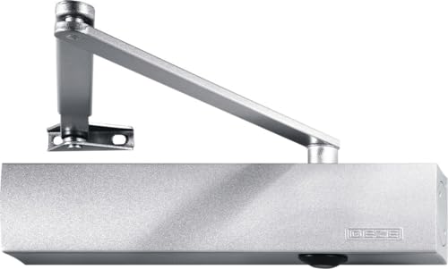 Türschließer Türschliesser GEZE TS 4000 V Weiß RAL 9016 mit Feststellgestänge und Montageplatte // hohe Qualität // für Feuer- und Rauchschutztüren geeignet von EBH