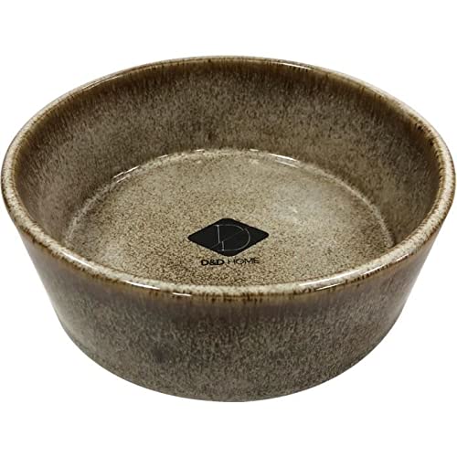 EBI D&D Home Futternapf Jasper Sand 16,8 x 16,8 x 6,5 cm, hochwertige glasierte Keramik, robust und stabil, für Nassfutter, Trockenfutter und Wasser, spülmaschinenfest von Ebi