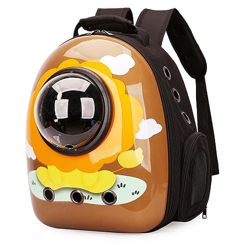 EBLIN Haustier-Rucksack, Pet Raum Kapsel Rucksack Tragbar Transportrucksack Transporttasche für Haustiere Reisen Atmungsaktive Rucksack für große Katzen Kleine Hunde (PE07#-20) von EBLIN