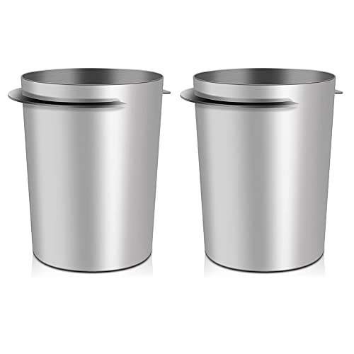 EBOOBA 2 Stück 58 mm Kaffeefilterhalter Dosierbecher Edelstahl Kaffeedosierbecher Kaffeefilterhalter Zubehör von EBOOBA