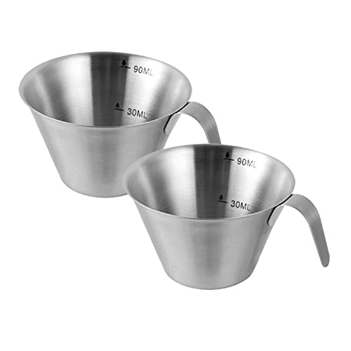 EBOOBA 2er Pack Espresso Shot Cups 90 Ml Espresso-Messbecher Edelstahl-Ausgießbecher mit für Kaffee-Espresso EBOOBA 2er Pack Espresso Shot Cups 90 Ml Espresso-Messbecher Edelstahl-Ausgießbecher mit für Kaffee-Espresso von EBOOBA