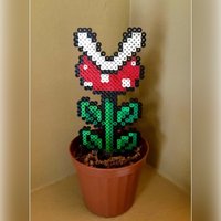 8-Bit-Topfpflanzensammlung - Rote Piranha-Pflanze von EBPerler