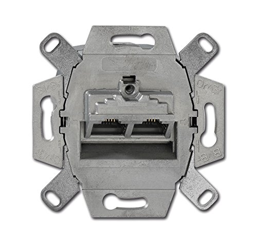 BUSCH JÄGER Komplettset / 2er Netzwerkdose - 2-fach UAE Anschlussdose Cat.6A UAE + 1 Fach Rahmen + Abdeckung - in Busch Jäger Reflex SI Alpinweiß BUSCH JÄGER Komplettset / 2er Netzwerkdose - 2-fach UAE Anschlussdose Cat.6A UAE + 1 Fach Rahmen + Abdeckung - in Busch Jäger Reflex SI Alpinweiß von EBROM's BJ Sets