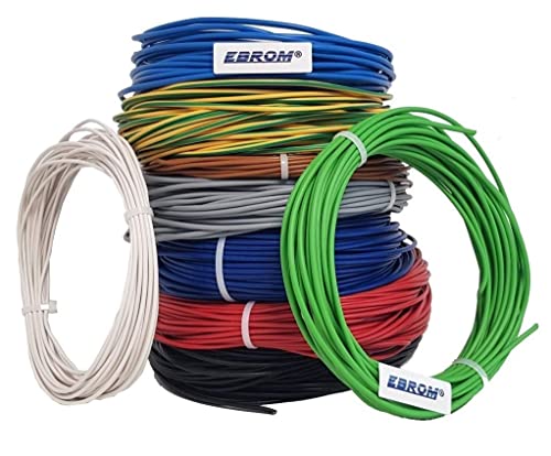 Aderleitung Verdrahtungsleitung Einzelader flexibel - PVC Leitung - H07V-K 2,5 mm² - Farbe: rot - viele Längen in 5 Meter-Schritten lieferbar, Ihre Länge: 10 m 2,5mm2 von EBROM