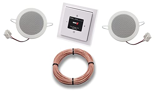 Busch Jäger DAB+ Unterputz Unterputzradio DAB PLUS RADIO 8215 U – 101 Studioweiß Komplett-Set FUTURE LINEAR + 2 x Deckenlautsprecher/Einbaulautsprecher + 20 m Lautsprecherkabel 2x0,75 mm² 8215U-101 Busch Jäger DAB+ Unterputz Unterputzradio DAB PLUS RADIO 8215 U – 101 Studioweiß Komplett-Set FUTURE LINEAR + 2 x Deckenlautsprecher/Einbaulautsprecher + 20 m Lautsprecherkabel 2x0,75 mm² 8215U-101 von EBROM