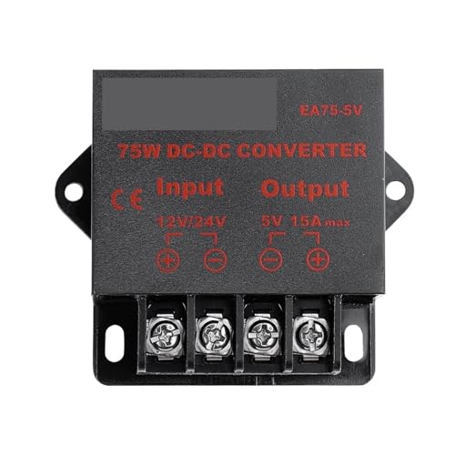 DC 12V 24V to DC 5V 3A 5A 10A 15A Transformer Voltage Regulator Converter Step Down Buck Module Power Supply for LED Car Solar(To 5V 15A 75W) von EBRSRMXTJ