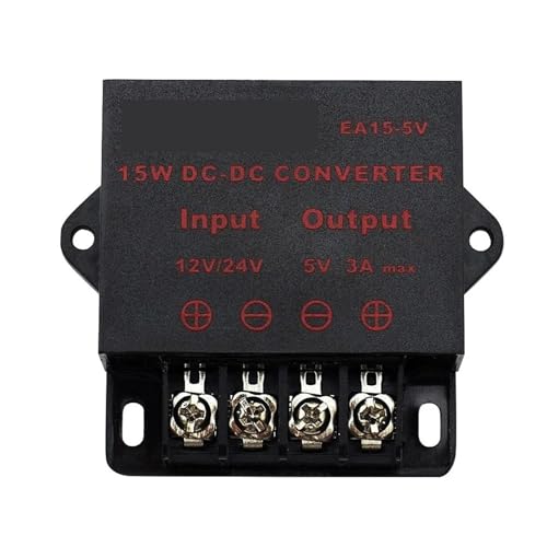 DC 12V 24V to DC 5V 3A 5A 10A 15A Transformer Voltage Regulator Converter Step Down Buck Module Power Supply for LED Car Solar(To 5V 3A 15W) von EBRSRMXTJ