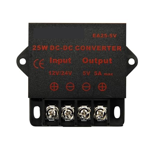 DC 12V 24V to DC 5V 3A 5A 10A 15A Transformer Voltage Regulator Converter Step Down Buck Module Power Supply for LED Car Solar(To 5V 5A 25W) von EBRSRMXTJ