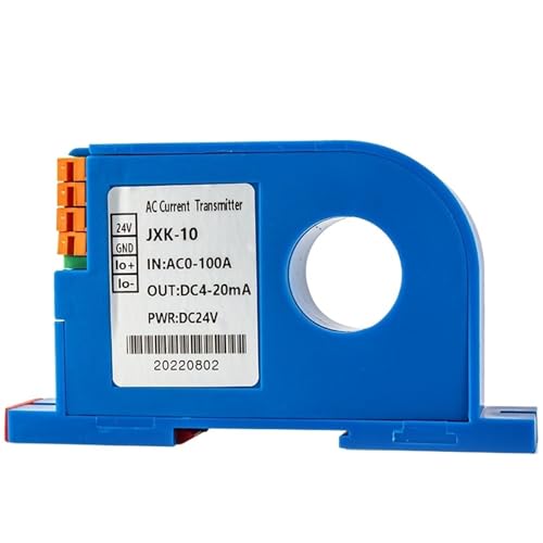 Hall Effect AC Current Sensor 5A 10A 20A 30A 50A Transducer DC24V 4-20ma RS485 Current Transmitter JXK-10(AC0-100A input,DC24V_0-5V) von EBRSRMXTJ