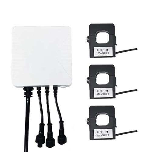 Tuya Smart Life Single 3 Phase Wifi Energy KWH Meter Power Clamp Current Transformer Power Usage Monitor 80A 120A 200A(White 120A) von EBRSRMXTJ