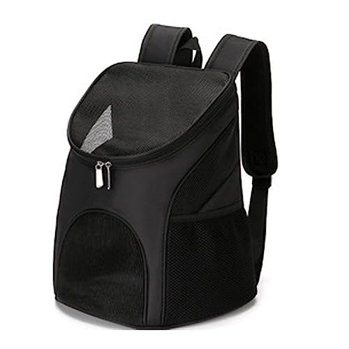 EBSBAG Hund Tasche Haustier Rucksack Ausgehen Tragbare Falten Schulter Katze Tasche Ausgehen Box Katze Hund Haustier Liefert (Color : Black, Size : L) von EBSBAG