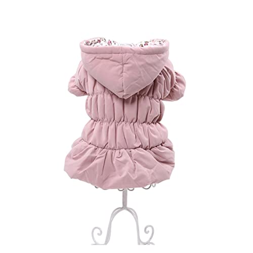 EBSBAG Prinzessin Dog Pet Thermal Dress Hoodie (Color : Pink, Size : XXL) von EBSBAG
