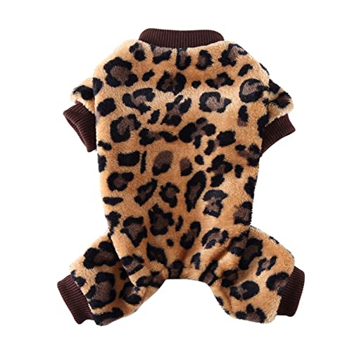 Pet Dog Onesie Winter Warmer Hundepyjama (Color : 13-Leopard, Size : XL) von EBSBAG
