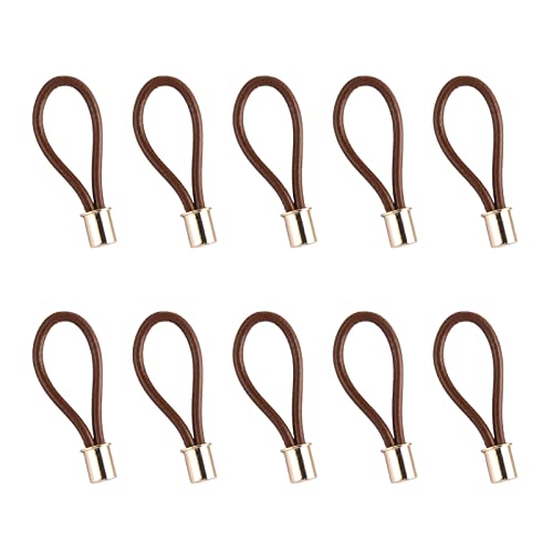 Möbelgriffe Leder,10 Pack Braun Ledergriffe für Möbel,Schrankgriffe Einzelloch,Schubladengriffe Lederschlaufe mit Schrauben,Leder Griffe Möbel Türgriff für Küchenschränke Kommode Schubladen Schränke von EBST