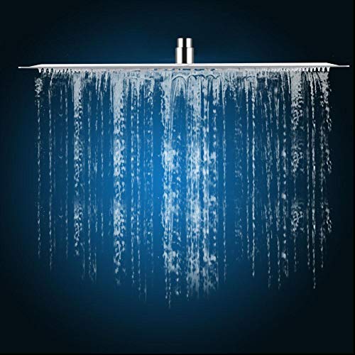 20-Zoll-Duschkopf, Regendusche Einbauduschköpfe Duschkopf Regenbrause Brausekopf aus Edelstahl, Quadratische, 50 x 50 cm von EBTOOLS