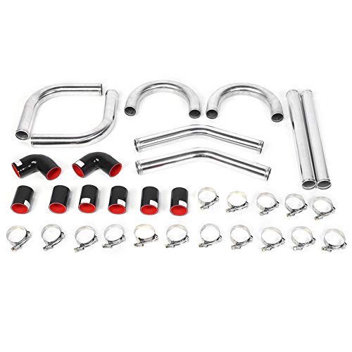 EBTOOLS 2 Zoll 51mm Universal Aluminium Silikonschlauch Ladeluftkühler Turbo Piping Kit, 1 Stück von EBTOOLS