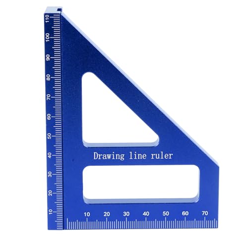 3D -Multi -Winkel Messungsranda Aluminiumlegierungsprogramm Werkzeug für Holzbearbeitung und DIY Projekte Wesentliche Handwerker (BLUE) von EBTOOLS