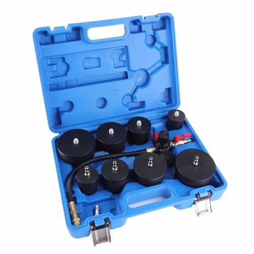 9 PCS -System -Tester Kit mit Druckmesser für Turbolader und Kühlsystemdiagnostik von EBTOOLS