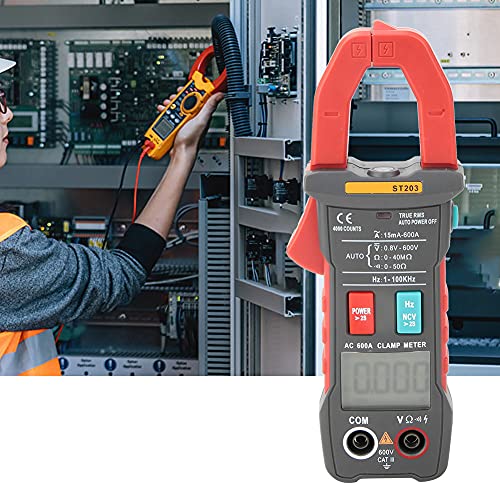 Aneng ST203 4000 Zählt Kompaktes Digitales Multimeter mit Auto & LCD -Display (Rot) von EBTOOLS