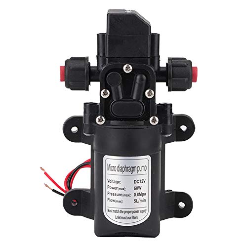 Auto Waschpumpe 12V Membran Selbstansaugende Wasserpumpe DC 12V Selbstansaugende Pumpe Hochdruck 116 Psi für Selbstansaugendes Wohnwagen Campingboot 7 Meter Reichweite von EBTOOLS