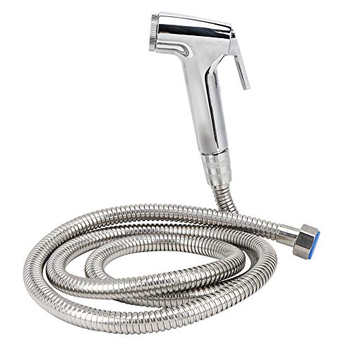 Bidet-Handbrause, Edelstahl-Spritze, G1/2 Zoll Hand-Bidet-Sprühset, tragbares Duschsprühgerät, WC-Bidet für Frauen, hygienische Reinigung von EBTOOLS