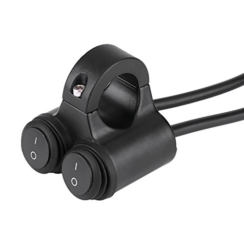 Doppeltaster Lenkerschalter-22Mm Motorrad Lenker Schalter Doppelsteuerknopf Scheinwerfer Brems Licht Nebelscheinwerfer Horn Aluminiumlegierung (#2) von EBTOOLS
