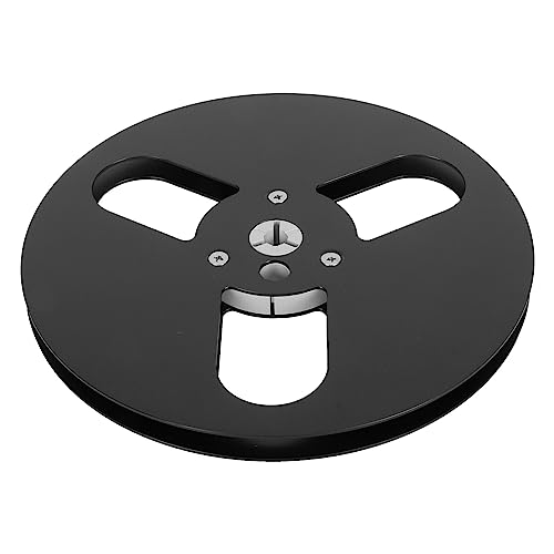 EBTOOLS /4 7 Zoll Leeres Bandrollen Aluminiumlegierung mit 3 Löchern Wind für NAB Open Reel Sound (BLACK) von EBTOOLS