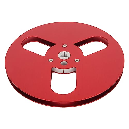 EBTOOLS /4 7 Zoll Leeres Bandrollen Aluminiumlegierung mit 3 Löchern Wind für NAB Open Reel Sound (Rot) von EBTOOLS