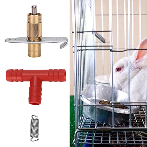 EBTOOLS 100 Prozent Automatischer Trinker für Kaninchen und Kleine Tiere - Verchromter Plattentrinkbrunnen mit Design (Brustwarzen Kaninchenwassertrinker) von EBTOOLS