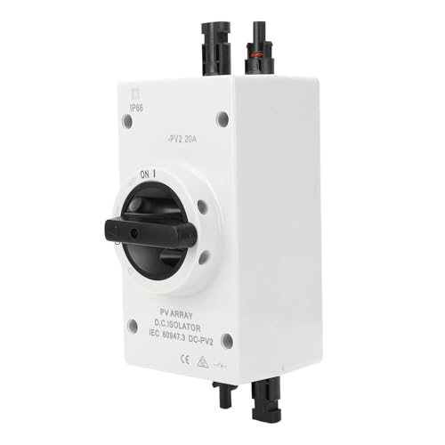 EBTOOLS 1000 V R Isolator Switch - SE DC NNECT füR RV, Boot und Photovoltaiksystem (20A) von EBTOOLS