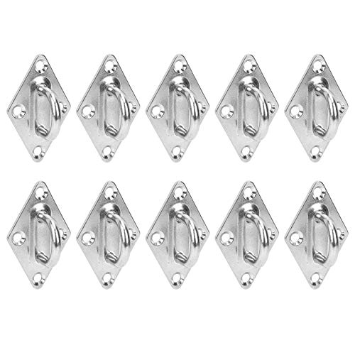 EBTOOLS 10pcs M5 -fischte Augenplatte 304 Edelstahl für Boote, Kletterwerkzeuge und Hängematten -tragende Haken von EBTOOLS