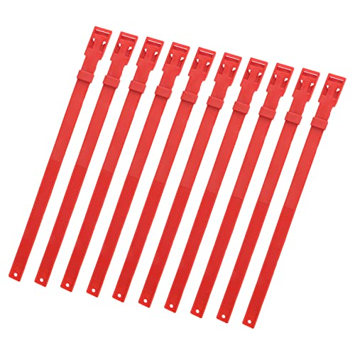 EBTOOLS 10pcs Pu Ziegenkragen 23 Zoll Vieh Identifier für Vieh Schafferien Rot (Rot) von EBTOOLS