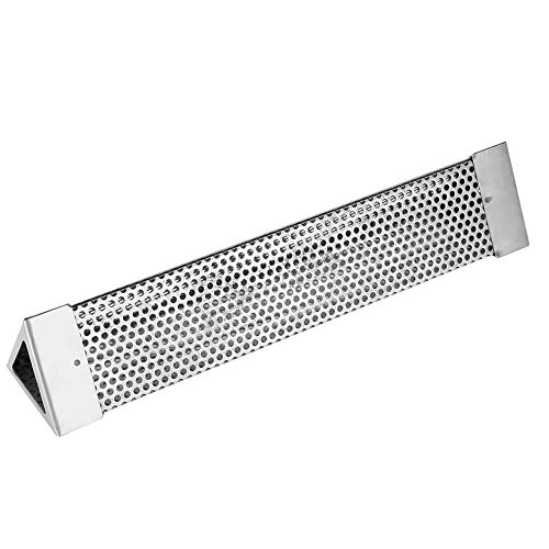 EBTOOLS 12 -Zoll -Premium 304 Edelstahl BBQ Raucherrohr für Elektrische, Holzkohle und Gasgrill Verbesserter Geschmack & (Dreieckig 30,5 cm / 12in) von EBTOOLS