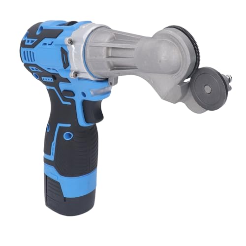 EBTOOLS 16,8 -V -Kabelplattenscher Elektrobohrblechschneider mit Ti Stahlrad und LED Licht Zum Metallschnitt (EU-Stecker) von EBTOOLS