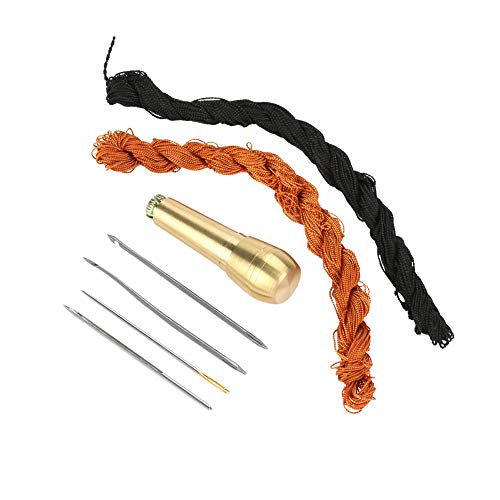 EBTOOLS 18 M & Braunes Fadennähen von Awl -Kit mit Haken für DIY -Schuhe Reparatur und Lederhandwerk von EBTOOLS