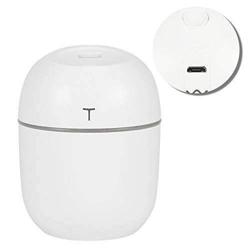 EBTOOLS 220 Ml Desktop USB -Antriebsbefeuchter für den Wohnheimwagen - Ruhiges und Sicheres Design in Weiß von EBTOOLS