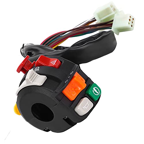 22mm Lenkerschalter Motorrad Abblendlicht Blinker Zündung Wasserdichte Bedientaste von EBTOOLS