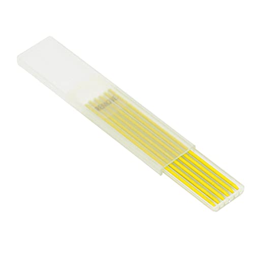EBTOOLS 24pcs Carpenter Bleistift Nachfüllgrafit - 2,8 Mm Holzbearbeitungsstifte Ersatz Nachfüllungen mit Aufbewahrungsbox (YELLOW) von EBTOOLS
