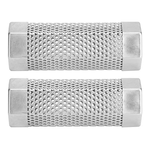 EBTOOLS 2pcs 6 -Zoll -BBQ Raucherrohr Sechseckkasten aus Edelstahl Zum Grillen, Kompatibel mit Gas-, Elektromodus und Holzkohlegrills (Verhexen) von EBTOOLS