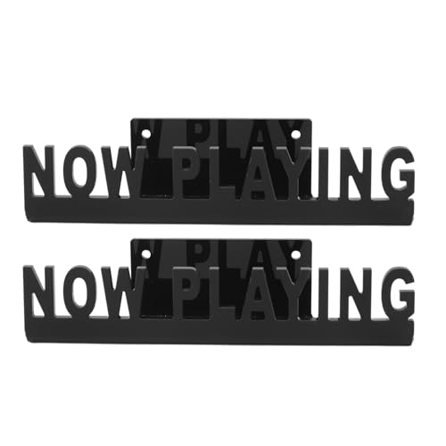 EBTOOLS 2pcs Jetzt Spielen Acryl -Platten -Wandständer Eleganter Schwimmender Albumhalter für Heimdekor Einfach Installation Display Regal (BLACK) von EBTOOLS