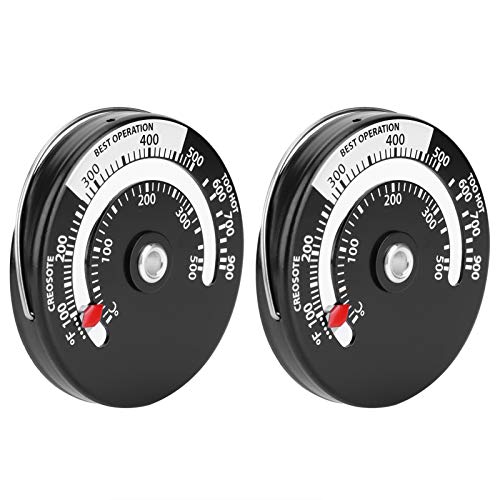 EBTOOLS 2pcs Magnetisch für Kamin und Ofen - Schnellleserküchentemperaturanzeige in Aluminiumlegierung von EBTOOLS