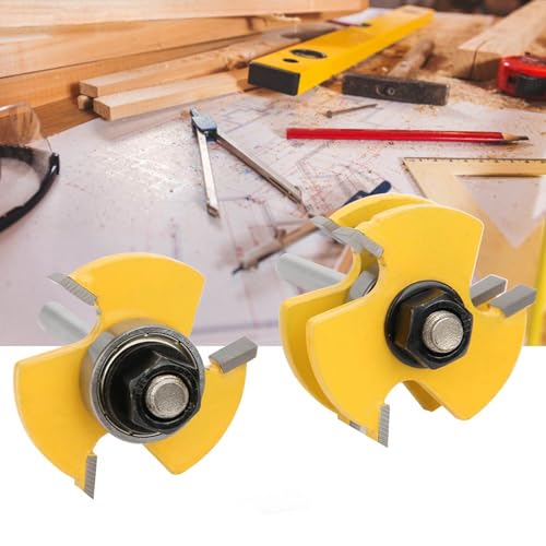 EBTOOLS 2pcs T Form Router Bit Set /4 Schaftschneider für Holz, MDF & Partikelplatine, Vielseitige Holzbearbeitungswerkzeuge EBTOOLS 2pcs T Form Router Bit Set /4 Schaftschneider für Holz, MDF & Partikelplatine, Vielseitige Holzbearbeitungswerkzeuge von EBTOOLS
