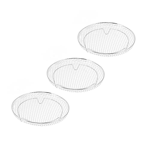 EBTOOLS 3-teilige Stapelbare Friteuse-Dehydrator-Racks | Edelstahl der Lebensmittelqualität für Obst & Fleisch | Kompatibel mit den Meisten Frittiermarken EBTOOLS 3-teilige Stapelbare Friteuse-Dehydrator-Racks | Edelstahl der Lebensmittelqualität für Obst & Fleisch | Kompatibel mit den Meisten Frittiermarken von EBTOOLS