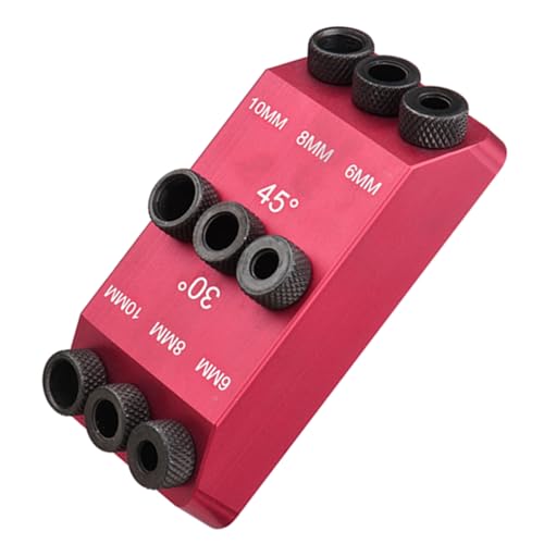 EBTOOLS 30 °/45 °/90 ° Drill Jig, Multi-Winkel-Holzbohrbits-Kit mit 3 Größen für Holzbearbeitungsprojekte (Leitfaden) von EBTOOLS