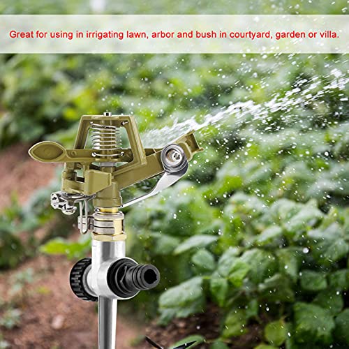 EBTOOLS 360 ° Zinklegierung Pulsator Sprinkler mit Sprühdistanz für Rasen- und Gartenbewässerung von EBTOOLS