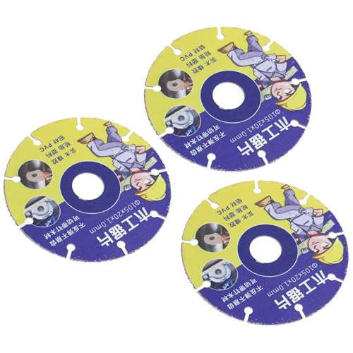 EBTOOLS 3pcs High Mangan Stahlkreissägenklingen Zum Schneiden von Holz, Reifen und PVC | Mehrzweck-Schneidräder von EBTOOLS