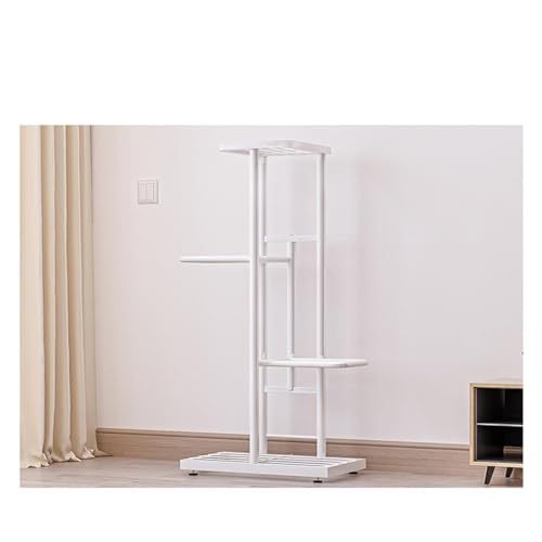 EBTOOLS 4 -stufige Duty Plant -Stand Display Regal für Blumentöpfe Stabil und Leicht zu Versammeln Hausdekoration (White) von EBTOOLS