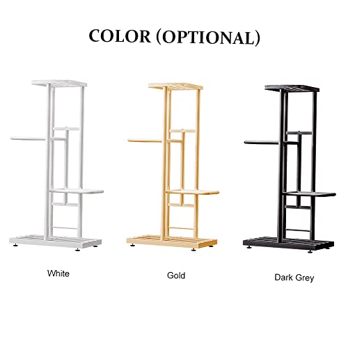 EBTOOLS 4 -stufige Duty Plant -Stand Display Regal für Blumentöpfe Stabil und Leicht zu Versammeln Hausdekoration (dunkelgrau) von EBTOOLS