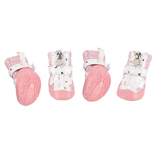 EBTOOLS 4PCS Lot Nicht Rutschernde, Atmungsaktive Netzhundschuhe für Outdoor-Abenteuer, für Gehen, Wandern und Mehr (Typ 2) von EBTOOLS